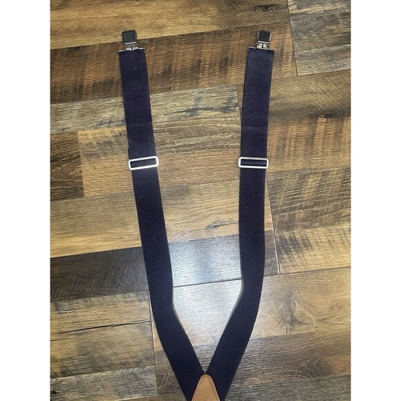 Men At Work Suspenders w/ Metal Clips - Blue - Picture 3 of 4